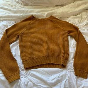 Cropped Burnt Orange Sweater